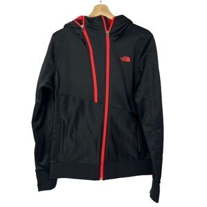The North Face Black Neon Orange Double Zip Jacket L